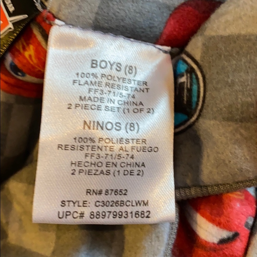 Cars Boys Two Piece Pajama Set - Picture 3 of 3